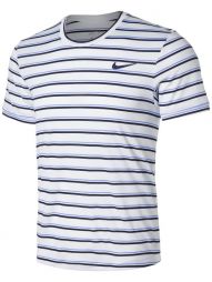 Тенісна футболка чоловіча Nike Court M Dry Top Team GX Crew white/obsidian