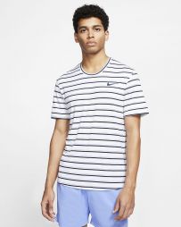 Тенісна футболка чоловіча Nike Court M Dry Top Team GX Crew white/obsidian