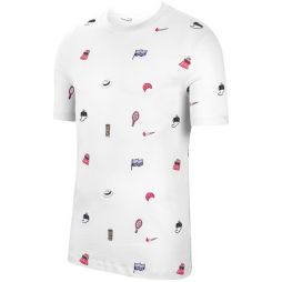 Тенісна футболка чоловіча Nike Court Tee Roland Garros white