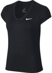 Тенісна футболка жіноча Nike Court Top black/white