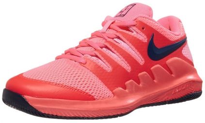 Дитячі тенісні кросівки Nike Air Zoom Vapor 10 HC Jr ghost laser crimson/blackened blue Дитячі тенісні кросівки Nike Air Zoom Vapor 10 HC Jr ghost laser crimson/blackened blue