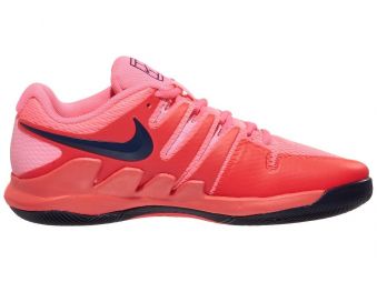 Дитячі тенісні кросівки Nike Air Zoom Vapor 10 HC Jr ghost laser crimson/blackened blue Дитячі тенісні кросівки Nike Air Zoom Vapor 10 HC Jr ghost laser crimson/blackened blue
