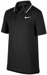 Тенісна футболка дитяча Nike Court B Dry Polo Team black/white Тенісна футболка дитяча Nike Court B Dry Polo Team black/white
