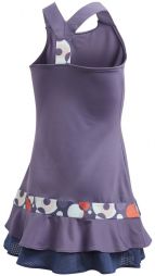 Тенісне плаття дитяче Adidas G Frill Dress tech purple/shock yellow