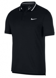 Тенісна футболка чоловіча Nike Court Dry Pique Polo black/white