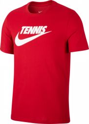 Тенісна футболка чоловіча Nike Court Tee Tennis GFX gym red/white