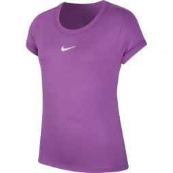 Тенісна футболка дитяча Nike Court G Dry Top SS purple nebula/white Тенісна футболка дитяча Nike Court G Dry Top SS purple nebula/white