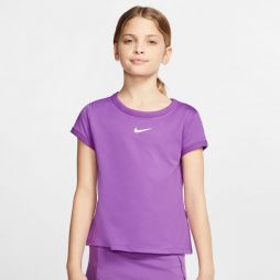 Тенісна футболка дитяча Nike Court G Dry Top SS purple nebula/white Тенісна футболка дитяча Nike Court G Dry Top SS purple nebula/white