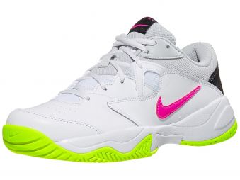 Теннисные кроссовки женские Nike Court Lite 2 white/laser fuchsia/hot lime Теннисные кроссовки женские Nike Court Lite 2 white/laser fuchsia/hot lime