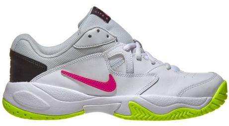 Теннисные кроссовки женские Nike Court Lite 2 white/laser fuchsia/hot lime Теннисные кроссовки женские Nike Court Lite 2 white/laser fuchsia/hot lime