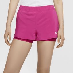 Тенісні шорти жіночі Nike Court Flex Short vivid pink/white