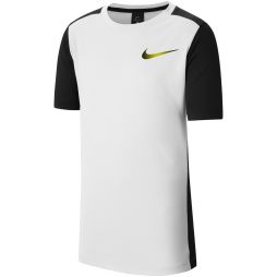 Тенісна футболка дитяча Nike Instacool Sleeve Training Top white/black Тенісна футболка дитяча Nike Instacool Sleeve Training Top white/black