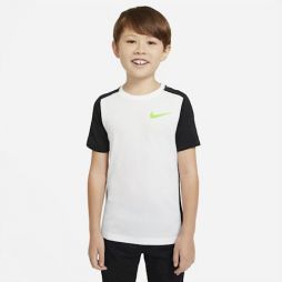 Тенісна футболка дитяча Nike Instacool Sleeve Training Top white/black Тенісна футболка дитяча Nike Instacool Sleeve Training Top white/black