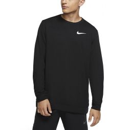 Теннисная футболка мужская Nike Dry Fleece Crew black/white