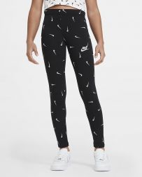 Легінси дитячі Nike Sportswear Favorites Graphic Leggings black/white Легінси дитячі Nike Sportswear Favorites Graphic Leggings black/white