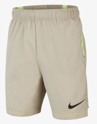 Теннисные шорты детские Nike Boys Woven Short stone/volt