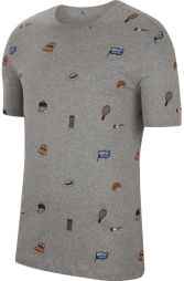 Тенісна футболка чоловіча Nike Court Tee Roland Garros dark grey heather