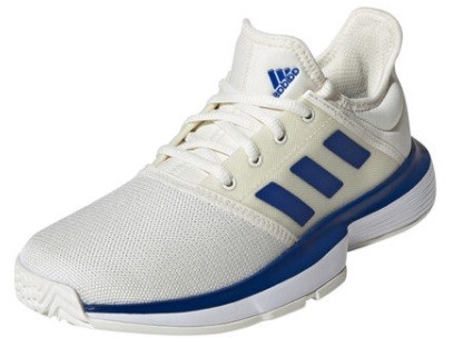 Детские теннисные кроссовки adidas SoleCourt xJ cream/blue