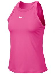 Тенісна майка жіноча Nike Court Dry Tank vivid pink/white