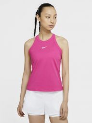 Тенісна майка жіноча Nike Court Dry Tank vivid pink/white
