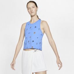 Тенісна майка жіноча Nike Court Tank Crop Court royal pulse Тенісна майка жіноча Nike Court Tank Crop Court royal pulse