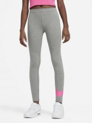 Легінси дитячі Nike Favorites Swoosh Tight grey/active fuchsia Легінси дитячі Nike Favorites Swoosh Tight grey/active fuchsia