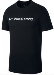 Тенісна футболка чоловіча Nike Pro Dry Tee black/white