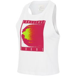 Тенісна майка жіноча Nike Court Cropped Challenge Tank white