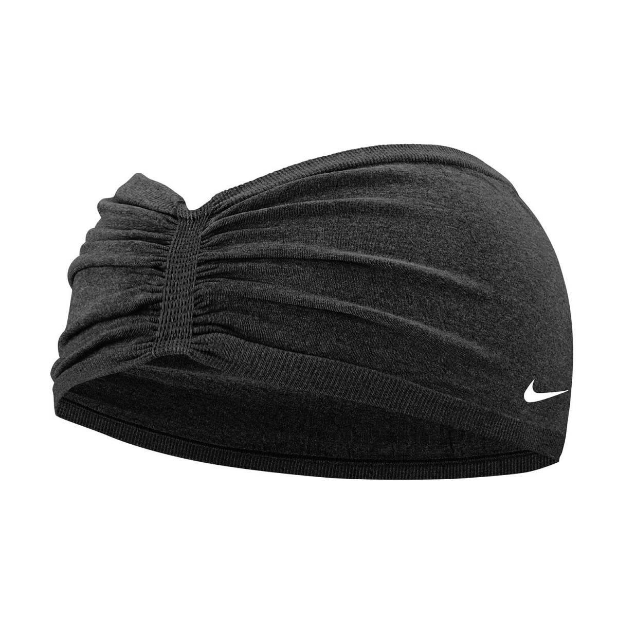 Повязка на голову Nike Seamless Wide Band black heather/white