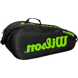 Тенісна сумка Wilson Team 2 Comp 6 Pk black/green