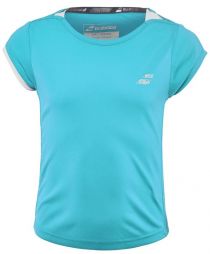 Тенісна футболка дитяча Babolat Performance Cap Sleeve Top Girl horizon blue Тенісна футболка дитяча Babolat Performance Cap Sleeve Top Girl horizon blue