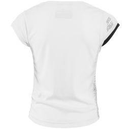Тенісна футболка дитяча Babolat Performance Cap Sleeve Top Girl white/silver Тенісна футболка дитяча Babolat Performance Cap Sleeve Top Girl white/silver