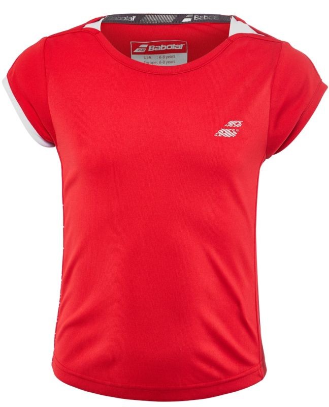 Теннисная футболка детская Babolat Performance Cap Sleeve Top Girl hibiscus