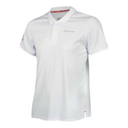 Тенісна футболка чоловіча Babolat Core Club Polo Men white/white поло Тенісна футболка чоловіча Babolat Core Club Polo Men white/white поло