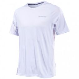 Тенісна футболка чоловіча Babolat Perf Crew Neck Tee Men white/silver Тенісна футболка чоловіча Babolat Perf Crew Neck Tee Men white/silver