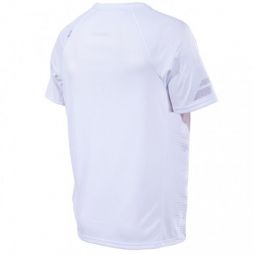 Тенісна футболка чоловіча Babolat Perf Crew Neck Tee Men white/silver Тенісна футболка чоловіча Babolat Perf Crew Neck Tee Men white/silver
