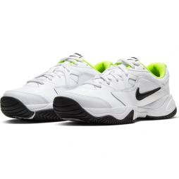Детские теннисные кроссовки Nike Jr Court Lite 2 white/black/volt Детские теннисные кроссовки Nike Jr Court Lite 2 white/black/volt