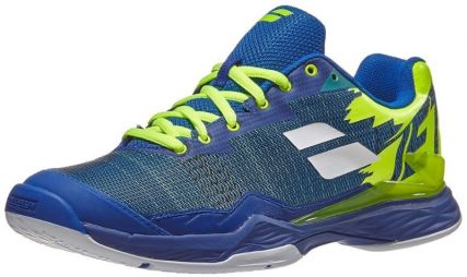 Теннисные кроссовки мужские Babolat Jet Mach II All Court Men blue/fluo aero Теннисные кроссовки мужские Babolat Jet Mach II All Court Men blue/fluo aero