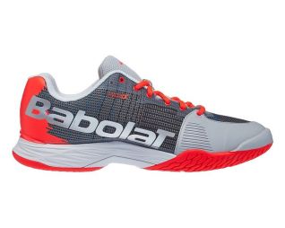 Теннисные кроссовки мужские Babolat Jet Mach II All Court Men silver/fluo strike Теннисные кроссовки мужские Babolat Jet Mach II All Court Men silver/fluo strike