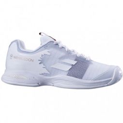Детские теннисные кроссовки Babolat Jet All Court Wimbledon Junior white/white Детские теннисные кроссовки Babolat Jet All Court Wimbledon Junior white/white