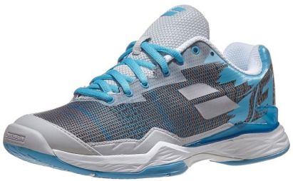 Теннисные кроссовки женские Babolat Jet Mach I silver/horizon blue Теннисные кроссовки женские Babolat Jet Mach I silver/horizon blue