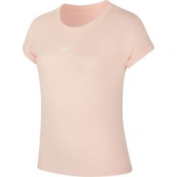 Тенісна футболка дитяча Nike Court G Dry Top SS washed coral/white Тенісна футболка дитяча Nike Court G Dry Top SS washed coral/white