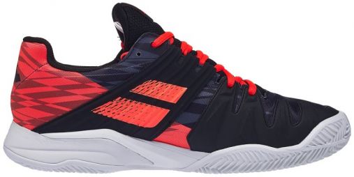 Теннисные кроссовки мужские Babolat Propulse Fury ГРУНТ black/fluo strike Теннисные кроссовки мужские Babolat Propulse Fury ГРУНТ black/fluo strike