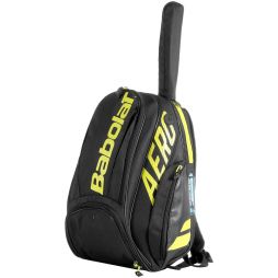 Теннисный рюкзак Babolat Pure Aero Backpack 2021 black/yellow Теннисный рюкзак Babolat Pure Aero Backpack 2021 black/yellow