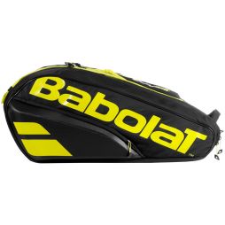 Тенісна сумка Babolat Pure Aero x12 2021 black/yelllow Тенісна сумка Babolat Pure Aero x12 2021 black/yelllow