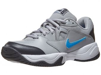 Детские теннисные кроссовки Nike Jr Court Lite 2 light smoke grey/blue hero Детские теннисные кроссовки Nike Jr Court Lite 2 light smoke grey/blue hero