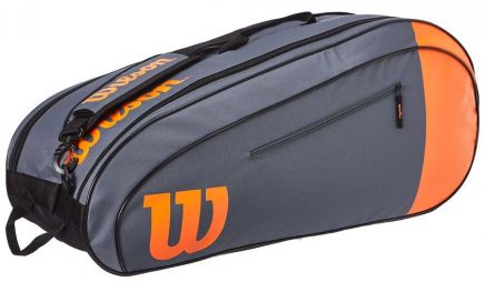 Теннисная сумка Wilson Burn Team 6 Pk Bag grey/orange