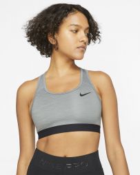 Топ жіночий Nike Swoosh Bra Non Pad grey/black Топ жіночий Nike Swoosh Bra Non Pad grey/black
