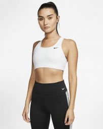 Топ женский Nike Swoosh Bra Non Pad white/black