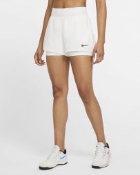 Теннисные шорты женские Nike Court Victory Short white/black